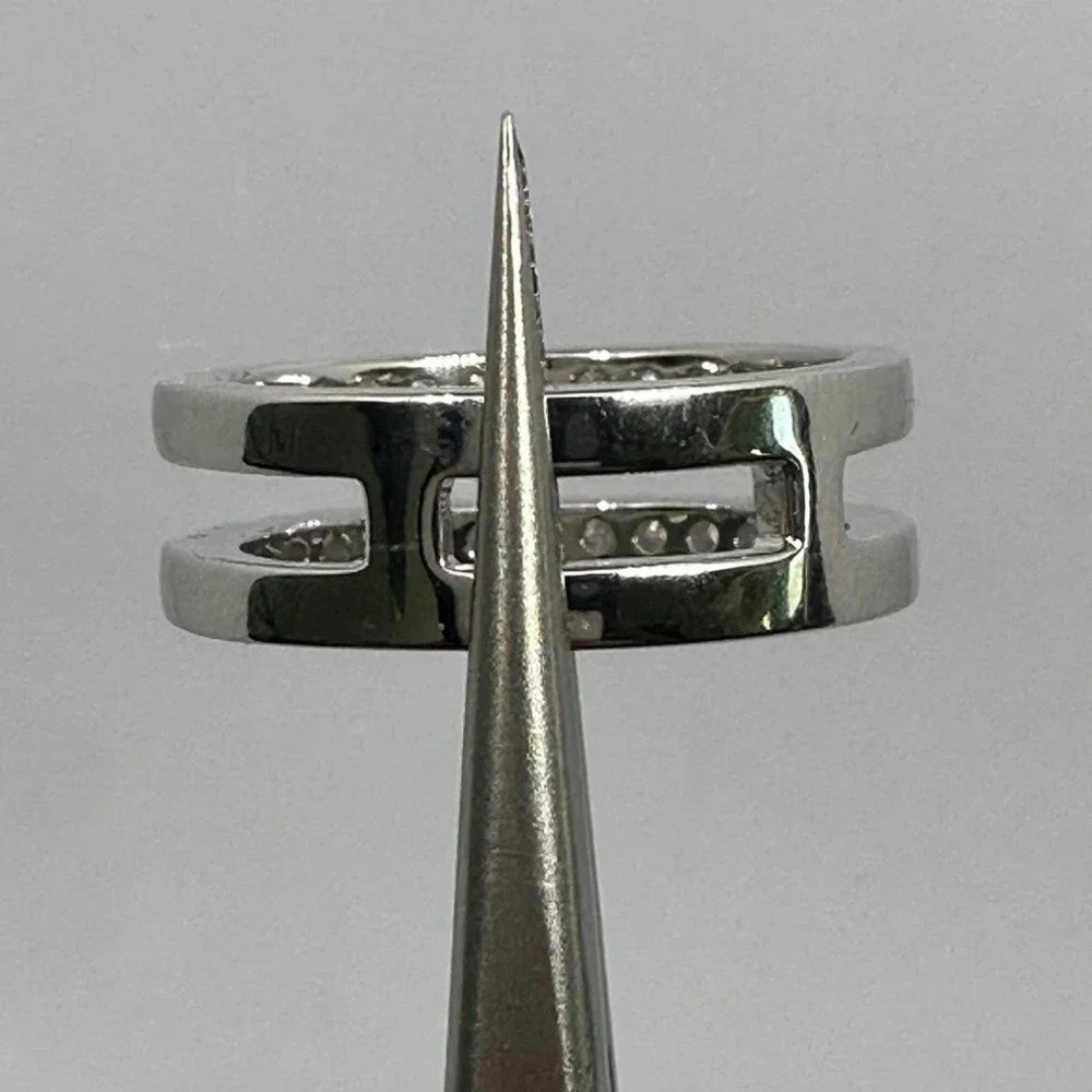 Moissanite Diamond Ring Enhancer Wedding Band GRA Certified Jewelry Size 5.5